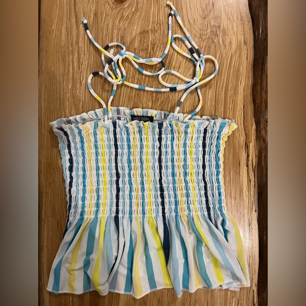 Smocked Crop Top Festival Top